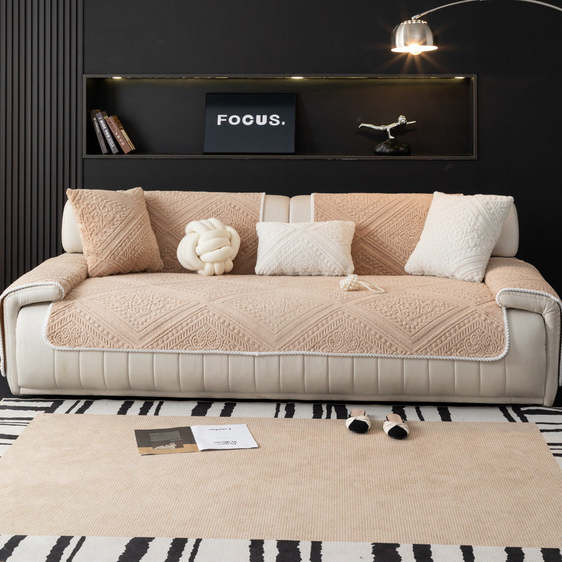 Sofa-Kissen aus gemütlichem Coral Fleece
