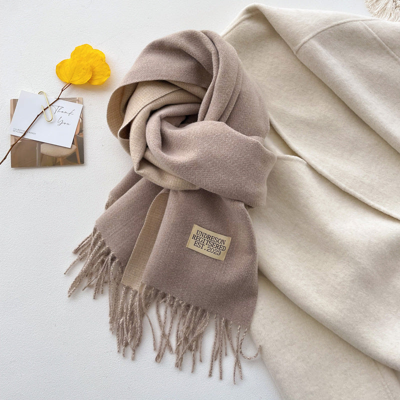 Doppelseitiger Schal – Bild 5 | LuxeStyle