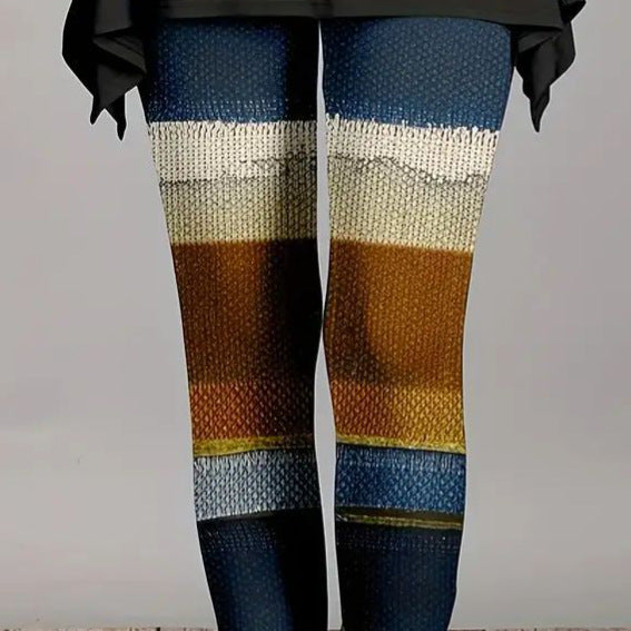 Gedruckte Leggings für Herbst und Winter