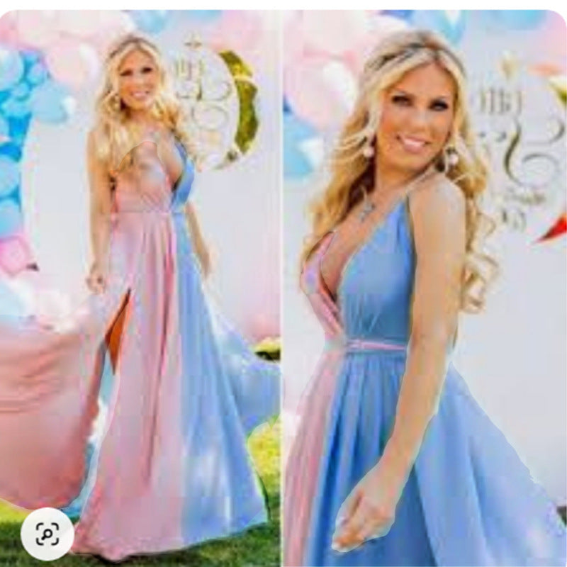 Umstands-Kleid mit Rüschensaum – Bild 3 | LuxeStyle