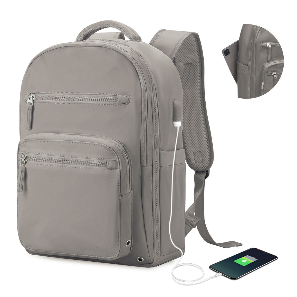 Business-Reiserucksack mit Kompression und USB-Anschluss – Bild 10 | LuxeStyle
