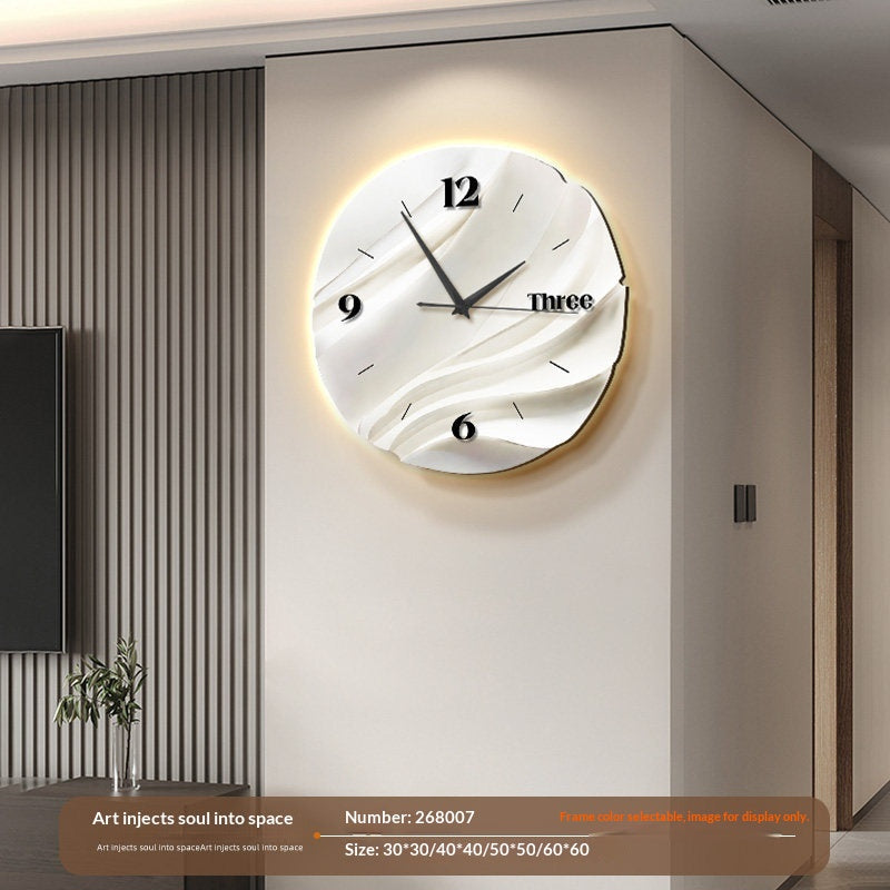 Stille abstrakte 3D Wanduhr