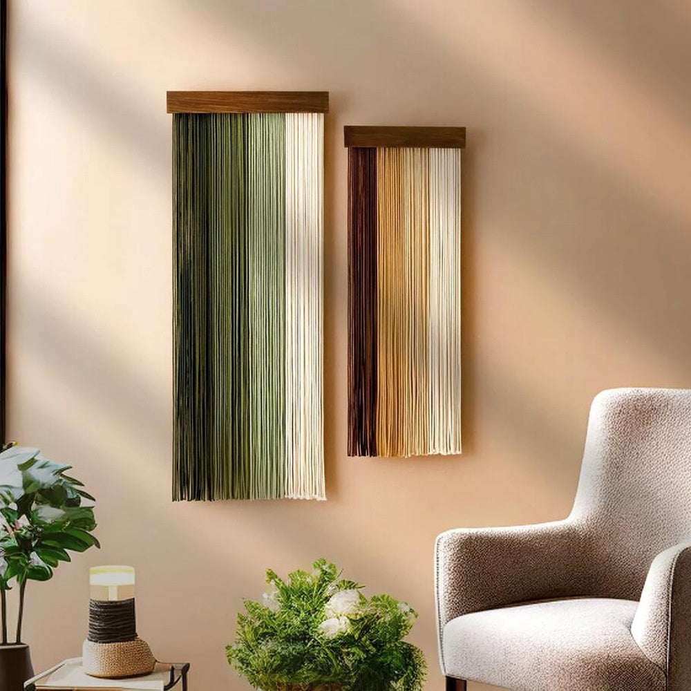 Handgewebter Wandteppich aus 100 % Baumwolle – Bild 5 | LuxeStyle