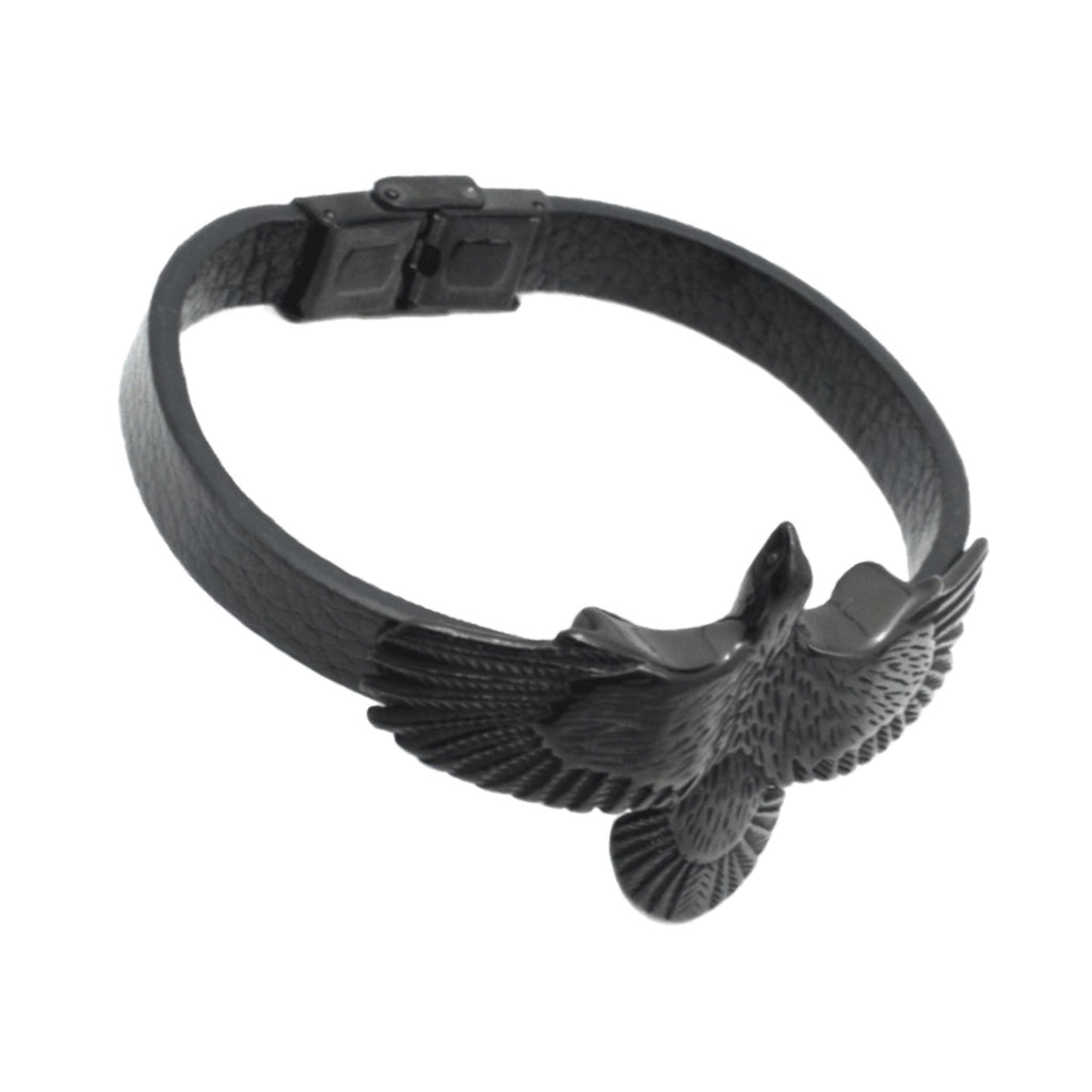 Einfach Lederkordelarmband mit Edelstahl