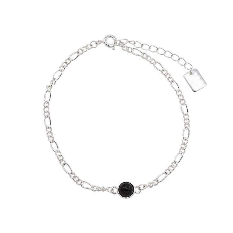S925 Sterling Silber Armband mit schwarzem Onyx – Bild 2 | LuxeStyle
