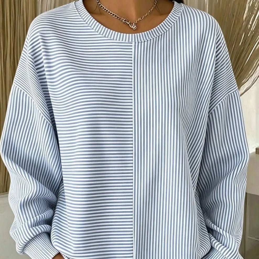 3D-bedrucktes Sweatshirt mit Rundhalsausschnitt – Bild 2 | LuxeStyle