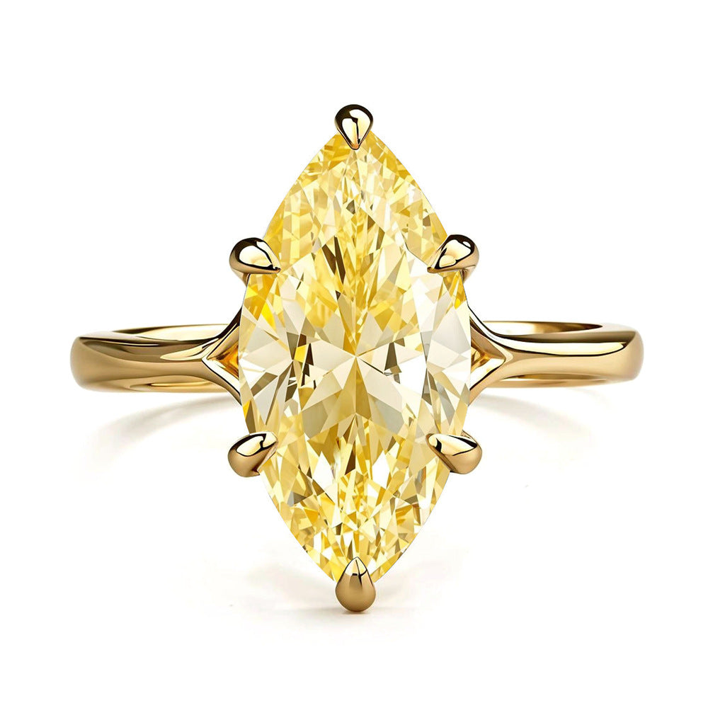 925 Silber Marquise Ring mit Strasssteinen – Bild 4 | LuxeStyle
