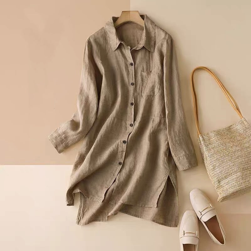 Elegantes Baumwoll-Leinen Shirt – Bild 4 | LuxeStyle