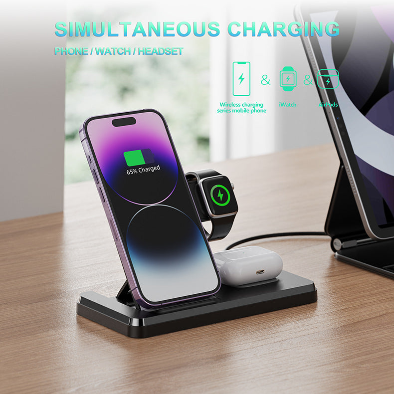 Faltbare 3-in-1 Wireless Ladestation