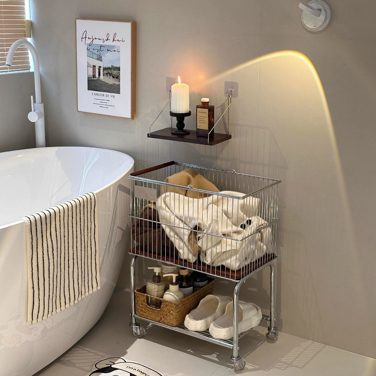 Wäschekorb auf Rollen – Bild 9 | LuxeStyle