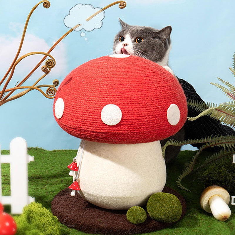 Katzen Kratzbaum Pilzform Sisal Vertikal