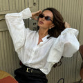 Langärmliges Stehkragen-Shirt im Loose-Fit – Bild 8 | LuxeStyle