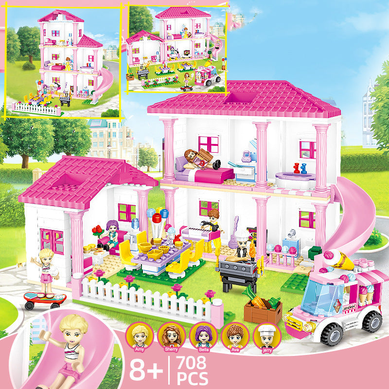 Doppelstock-Villa Sommer Puzzle-Spielzeug – Bild 2 | LuxeStyle