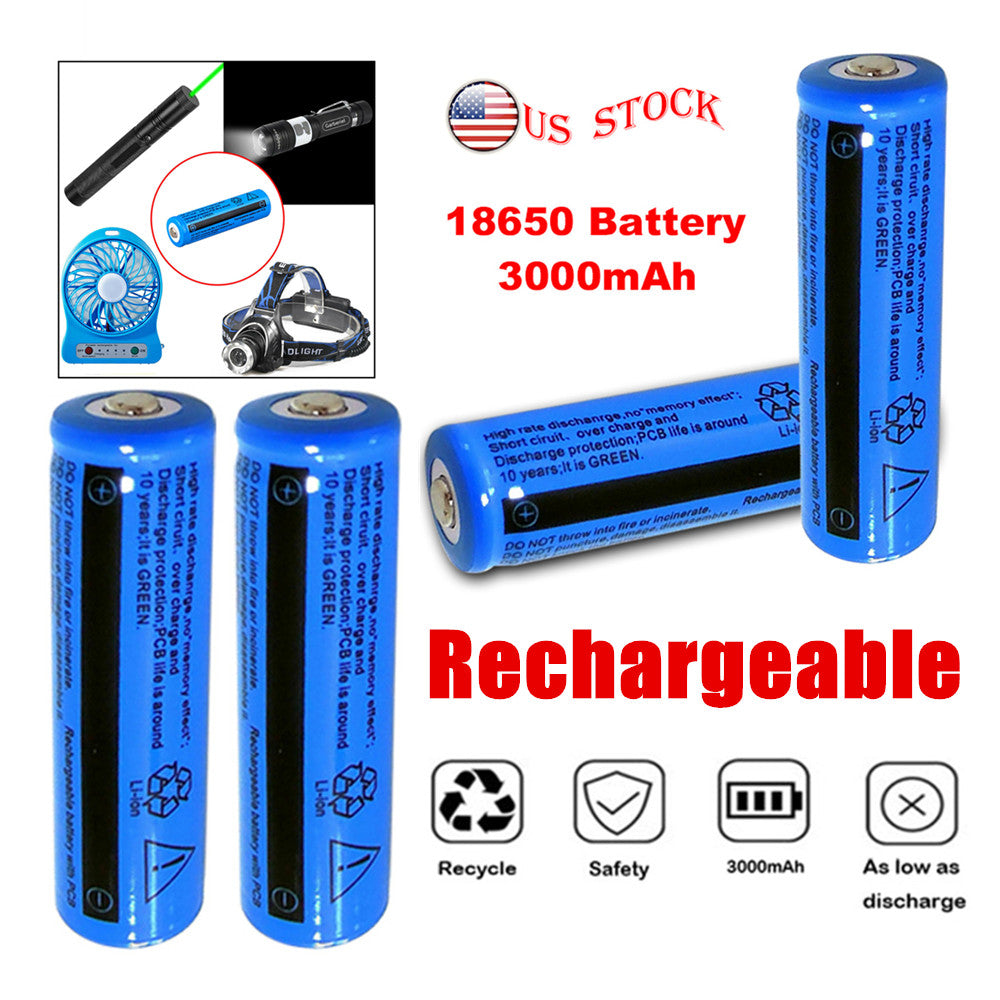 18650 Li-ion Akku 3000mAh, 3.7V, wiederaufladbar