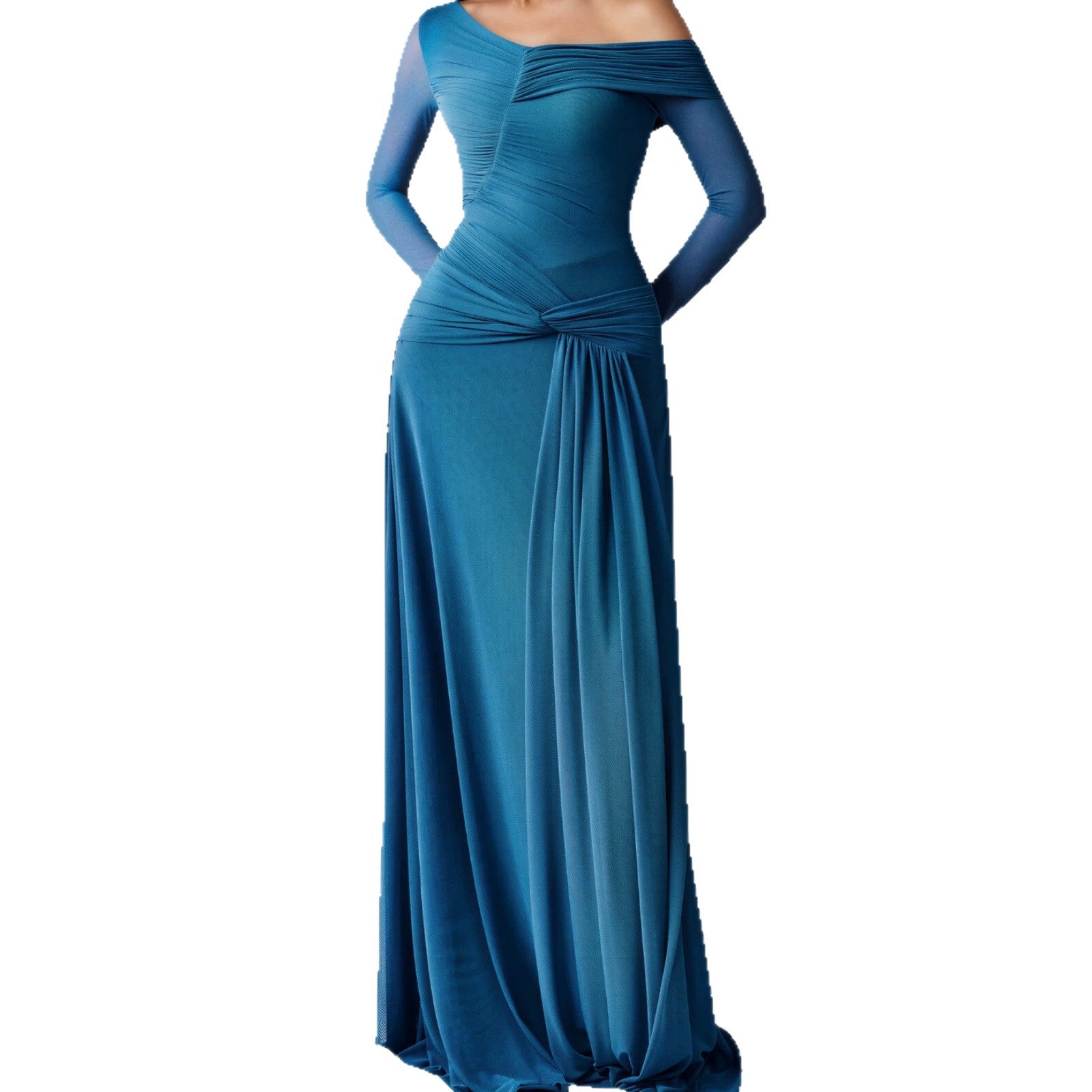 Asymmetrisches One-Shoulder Meerjungfrauenkleid