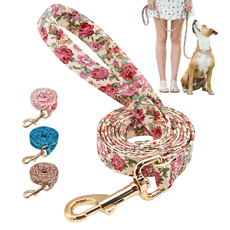 Nylon-Hundeleine mit Kleinem Blumenmuster – Bild 8 | LuxeStyle