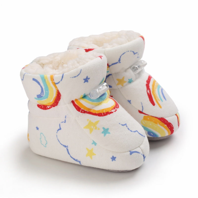 Warme Baby Winterstiefel mit Cartoon-Motiven