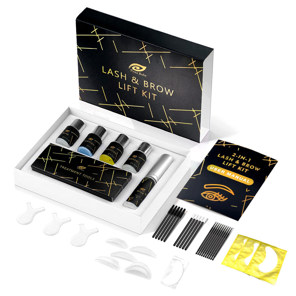 Wimpernlifting & Augenbrauenlaminierung Set mit Keratin