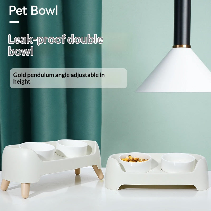 Keramik-Doppelnapf für Katzen