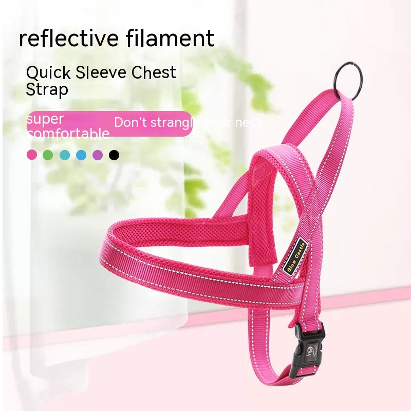 Reflektierendes Nylon-Brustgeschirr mit Leuchtstreifen | LuxeStyle