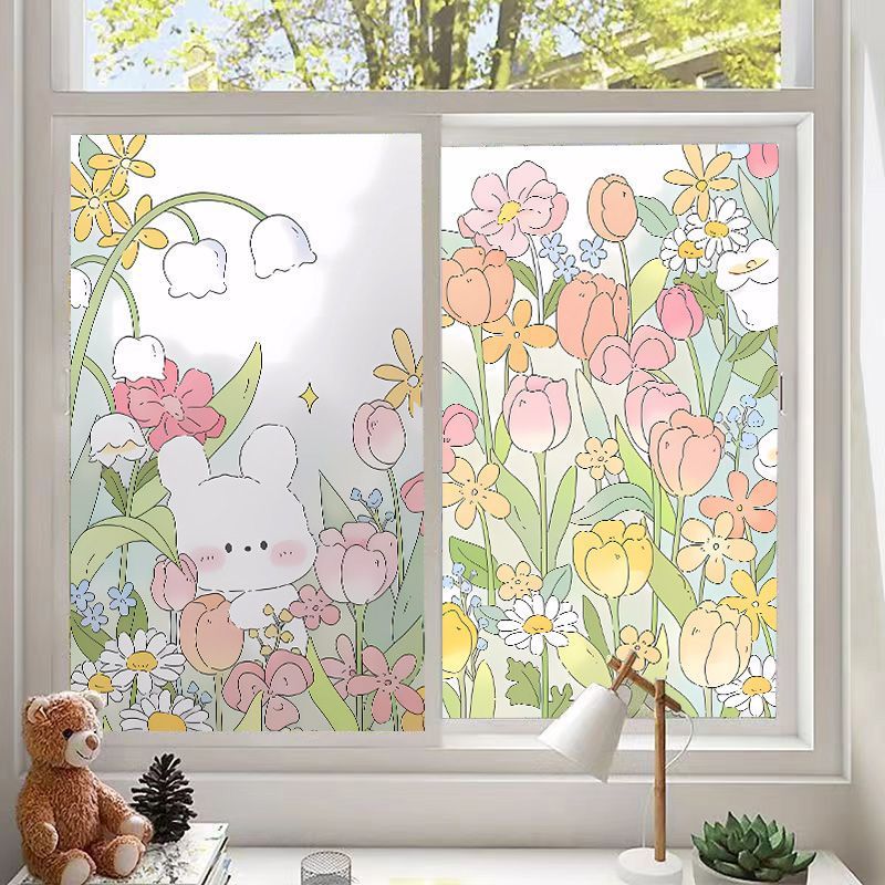 Fensterfolie mit Blumen und Tiermotiven – Bild 16 | LuxeStyle