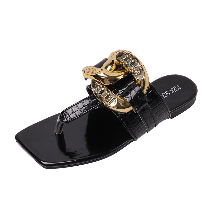 Zehensteg-Sandalen in grossen Grössen – Bild 9 | LuxeStyle