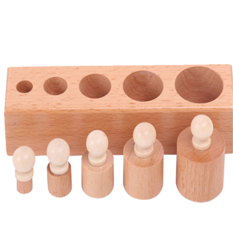Montessori Steckzylinder aus Buchenholz – Bild 7 | LuxeStyle