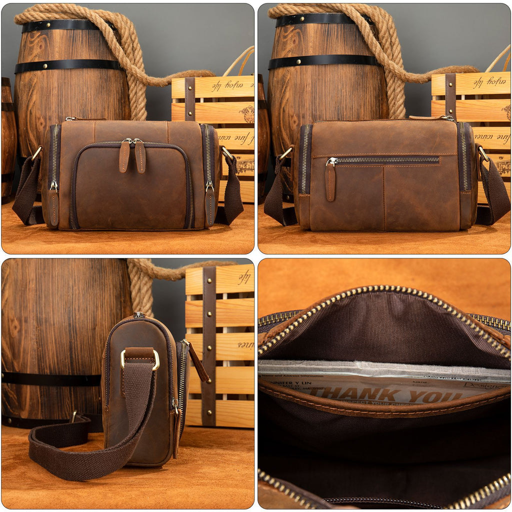 Hochwertige Crossbody Bag aus Rindsleder