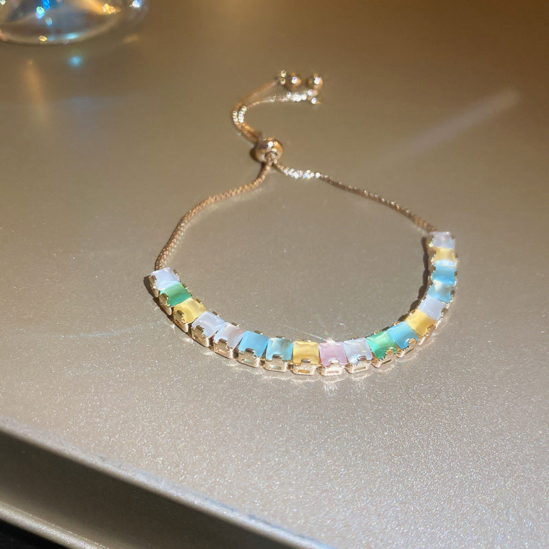 Rhombus Zirkon Armband für Damen – Ansicht 4
