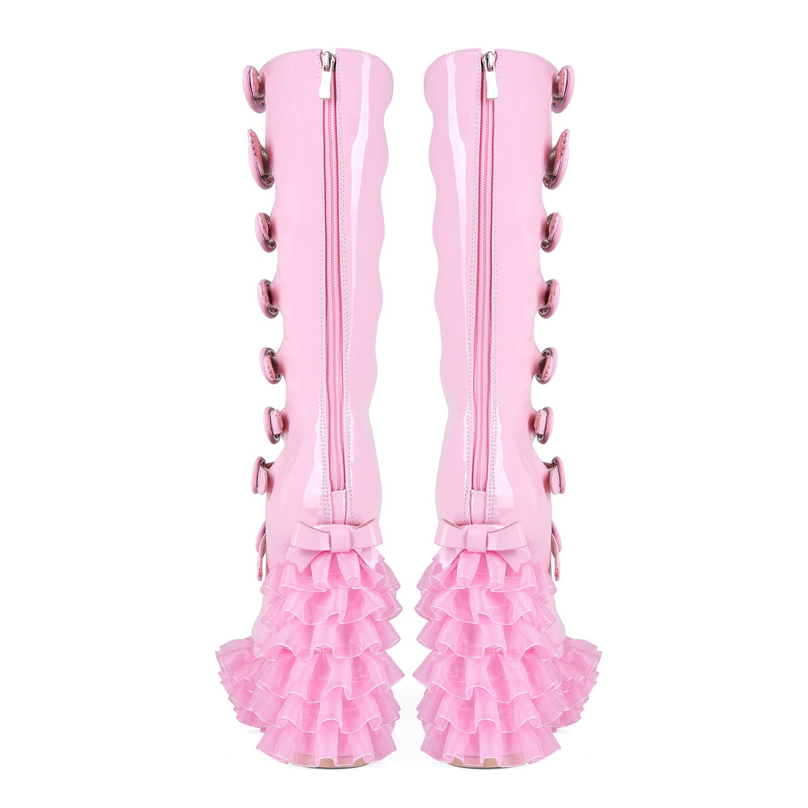 Fransen-Stiefeletten mit Chunky-Heel