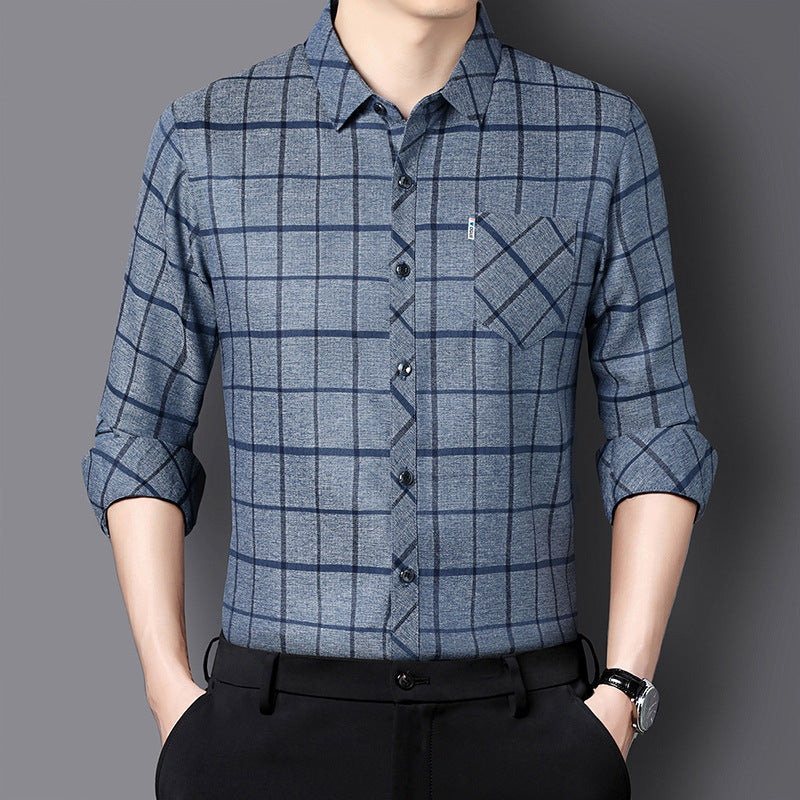 Kaschmirplaid Langarmhemd für Herren – Bild 11 | LuxeStyle