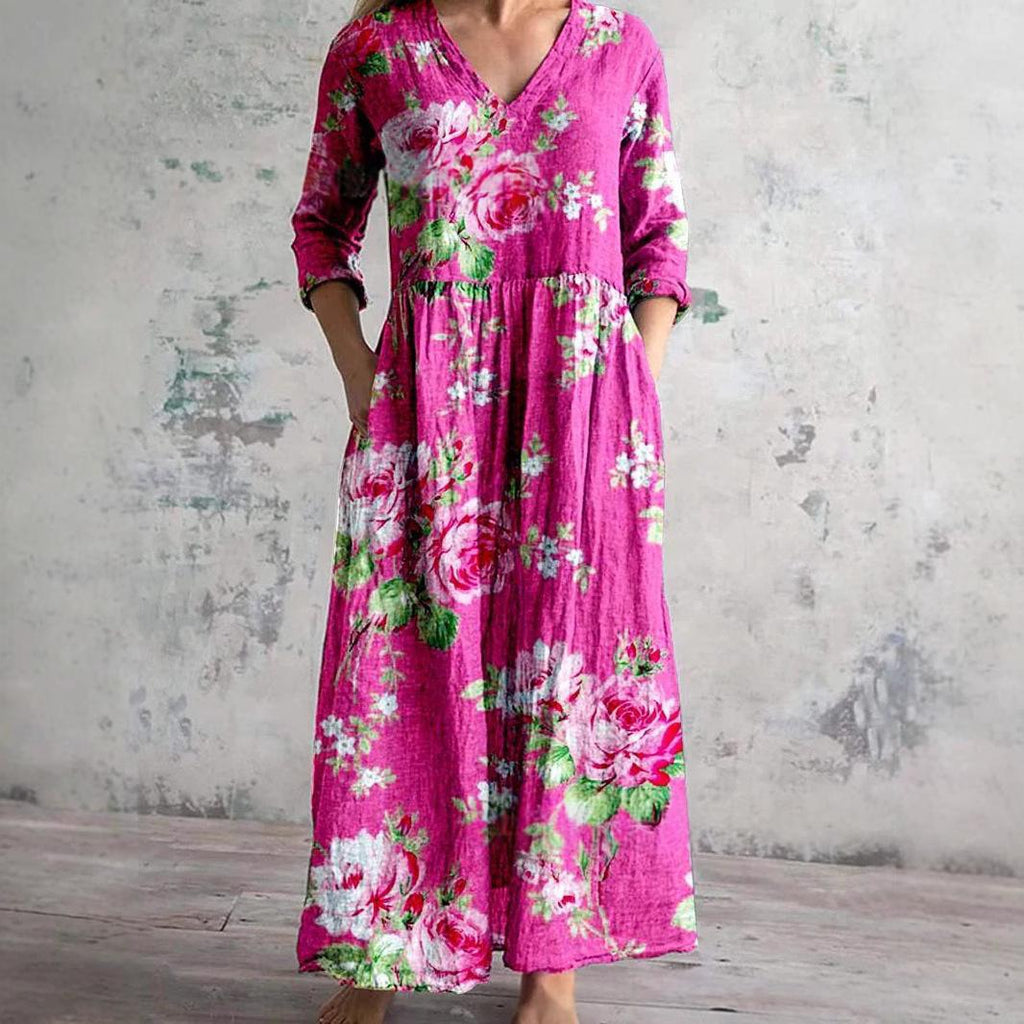 Sommerkleid mit langen Ärmeln