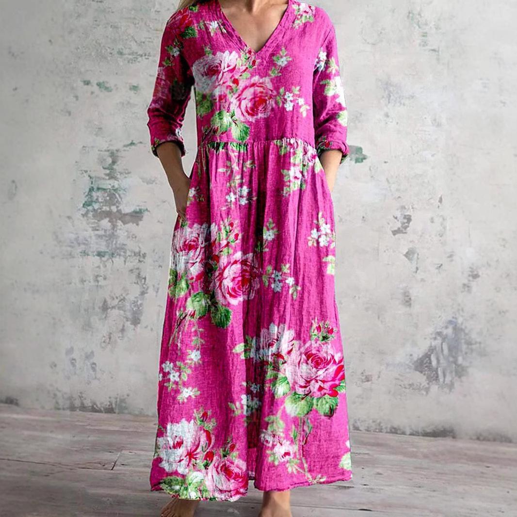 Sommerkleid mit langen Ärmeln