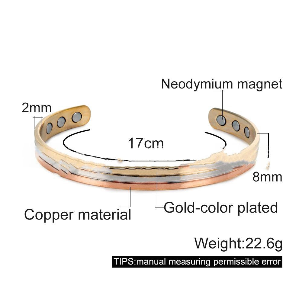 Magnetarmband aus reinem Rotkupfer