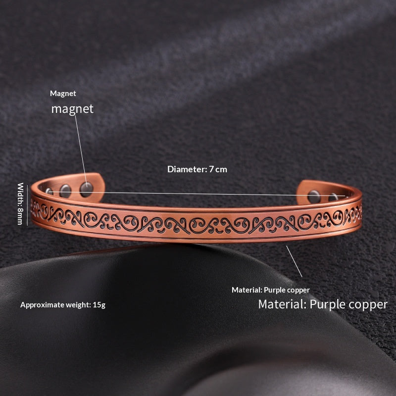 Magnetarmband aus gebürsteter Bronze