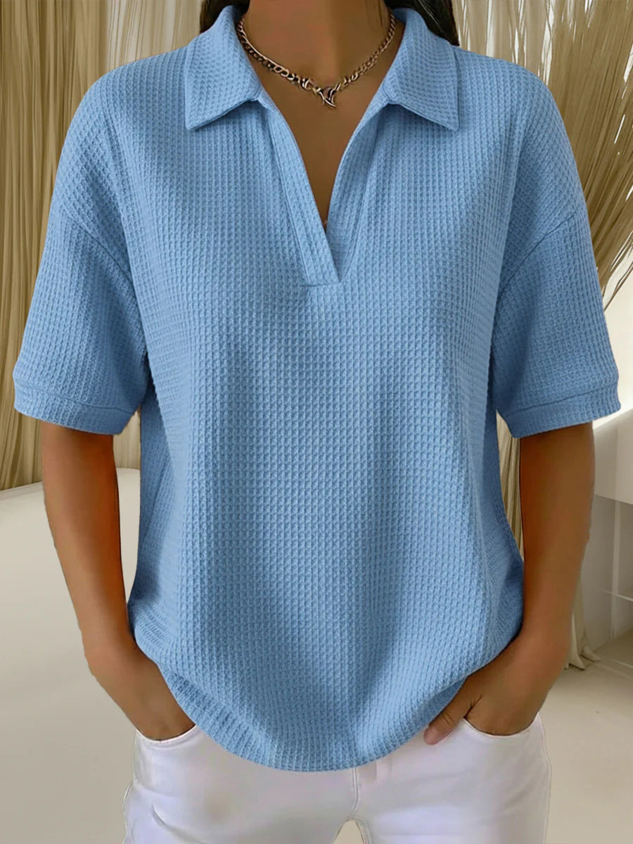 Damen-Poloshirt mit langen Ärmeln – Bild 4 | LuxeStyle