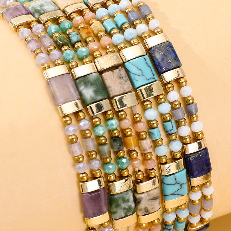 Boho Armband mit Türkis und Lapislazuli – Bild 2 | LuxeStyle