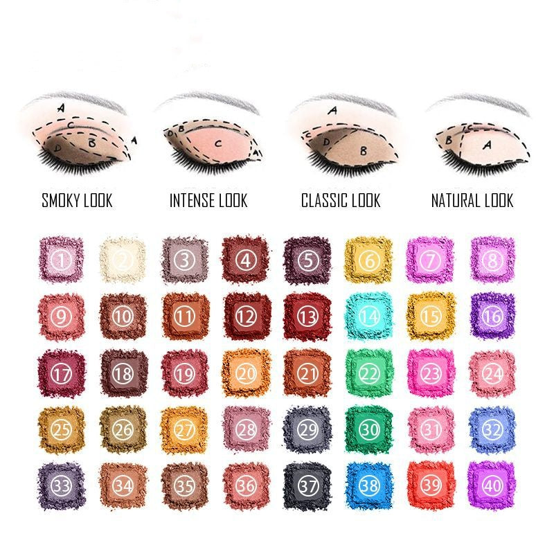 Shimmer Matte Lidschatten-Palette – Ansicht 4