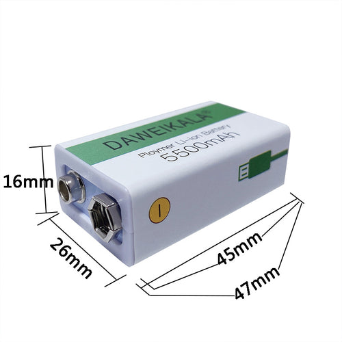9V Multimeter Li-ion Akku, wiederaufladbar