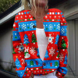 3D Digitaldruck Cardigan