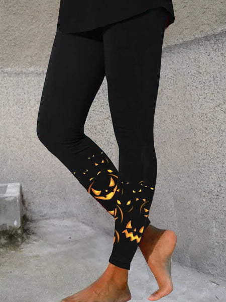 Retro 3D Digitalprint Yoga Leggings für Damen