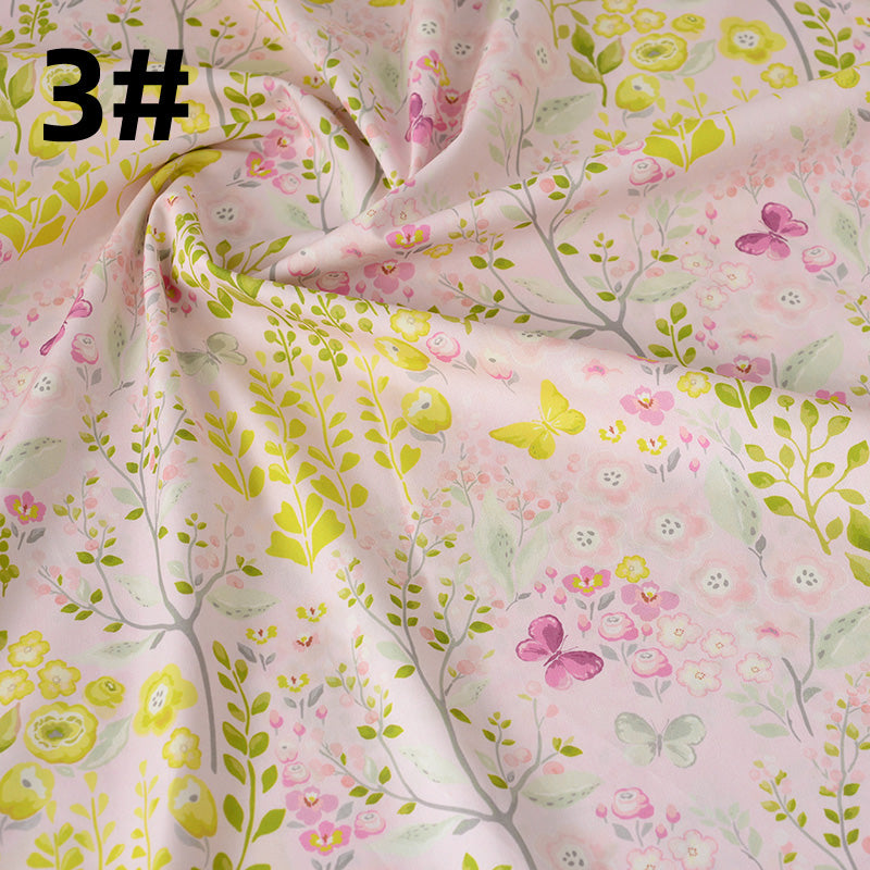 Dünner Baumwollstoff mit Pflanzen- und Blumenmuster – Bild 18 | LuxeStyle