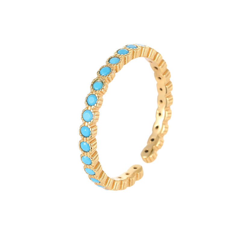 Verstellbarer Fingerring mit Zirkon – Bild 5 | LuxeStyle
