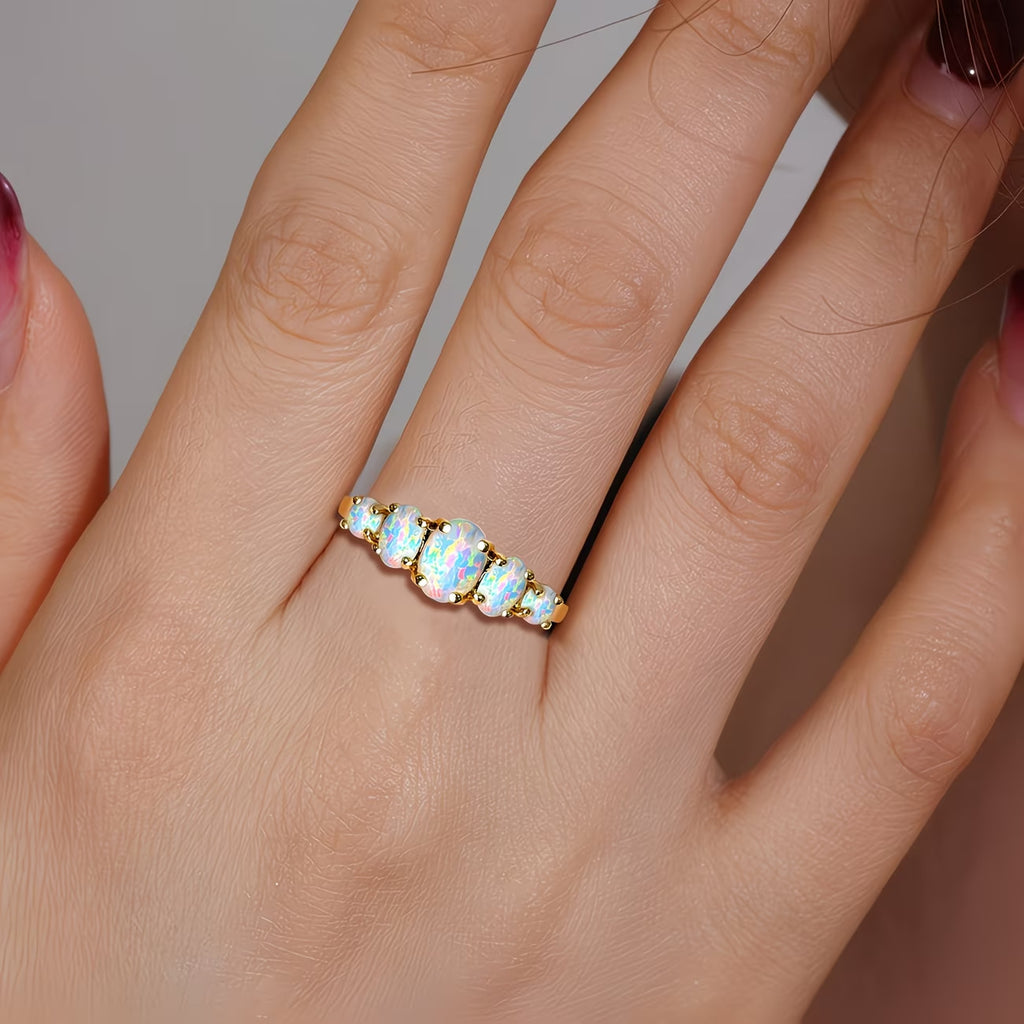 Opal Ring Oval Design