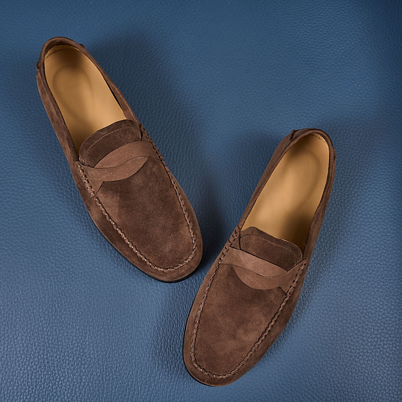 Leder-Slipper im Old Money Stil