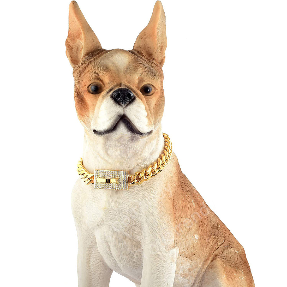 Hundehalsband aus Edelstahl – Geometrisches Muster – Bild 2 | LuxeStyle