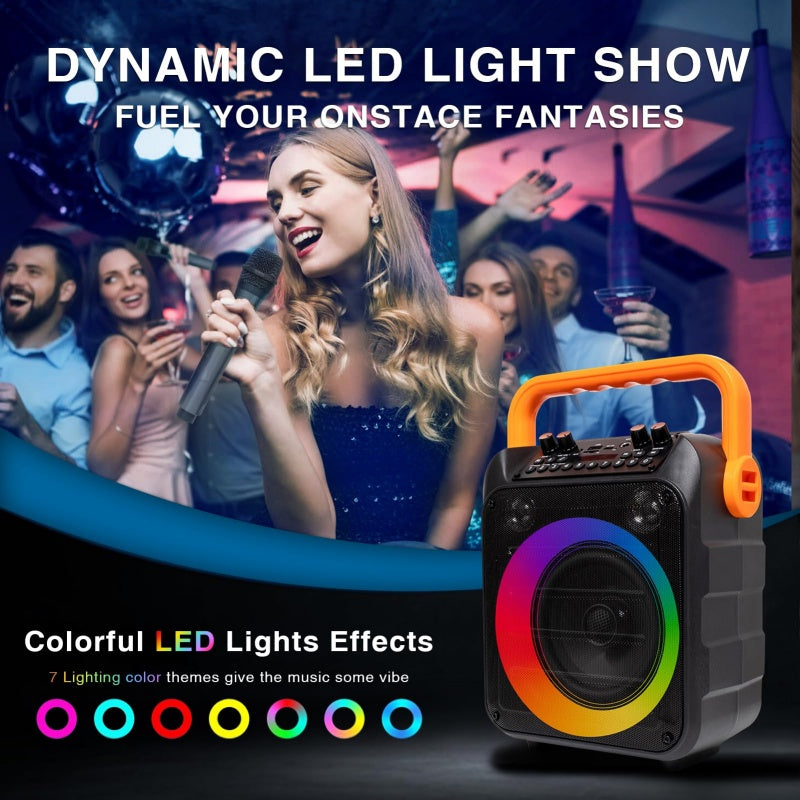 Bluetooth-Lautsprecher «BassCube» · RGB-Licht