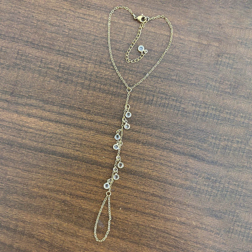 Gold-Edelstahl Fingerkette