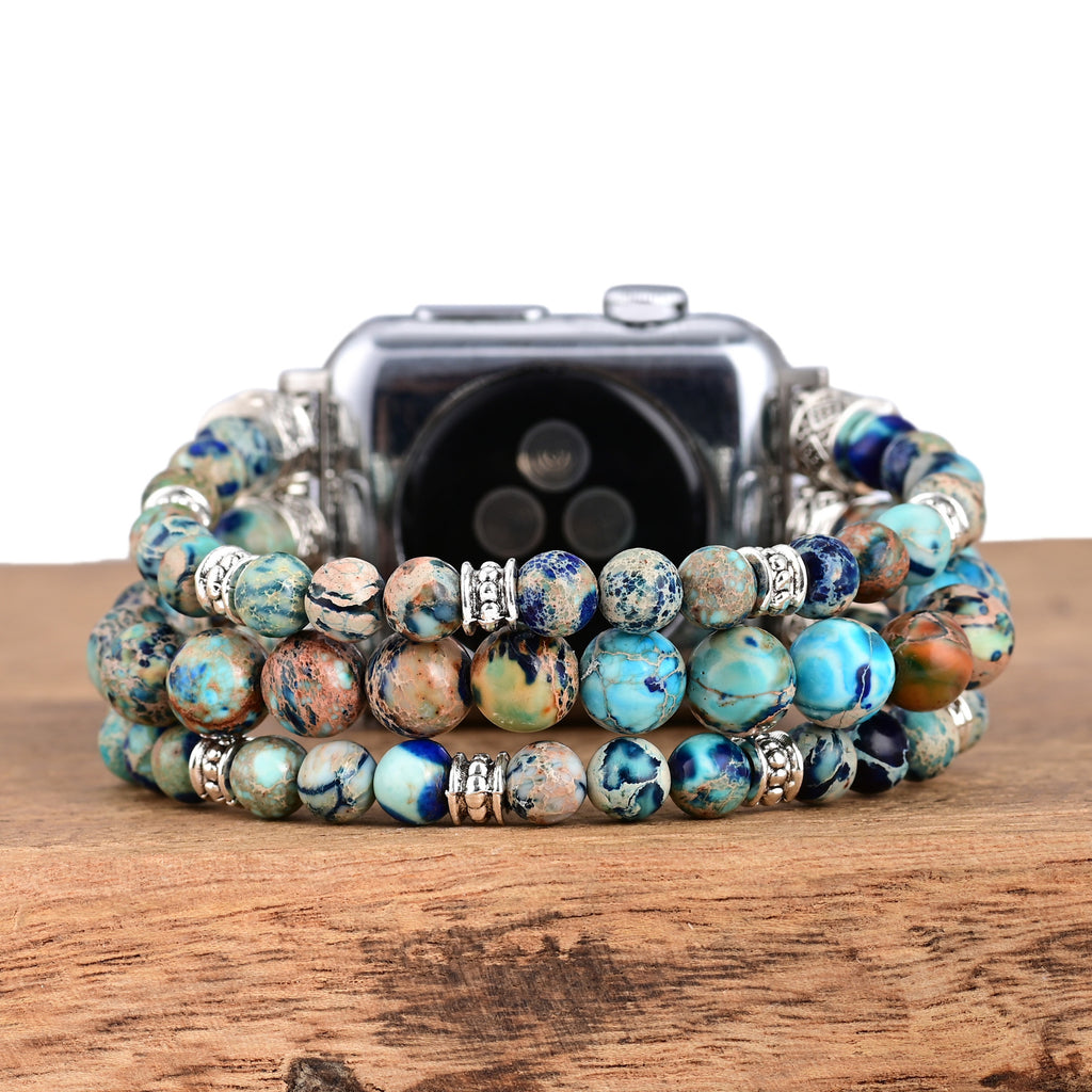 Blauer Kaiserjasper Armband