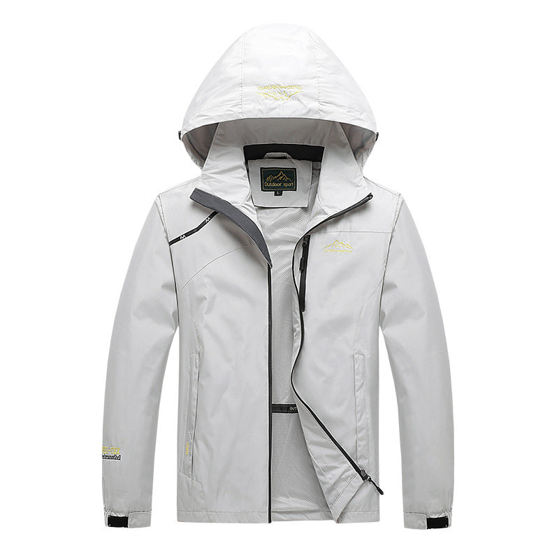 Herren Kapuzen-Windbreaker wasserdicht – Bild 3 | LuxeStyle
